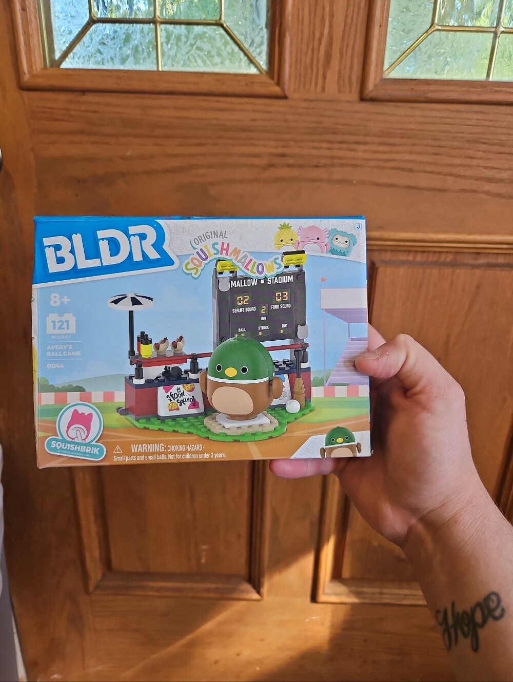 BLDR Squishmallows Avery's Ball Game Building Set Avery The Mallard Duck 8+ 0044